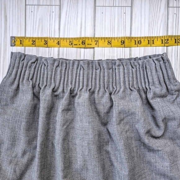 J. Crew Mercantile Sidewalk Ruched Waist Mini Skirt in Stone Gray Size 0 - Picture 7 of 12